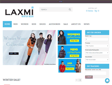 Tablet Screenshot of laxmiwinterwear.com